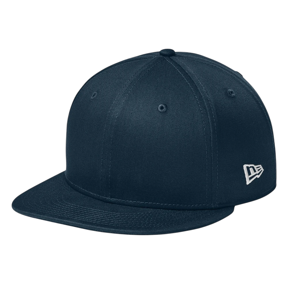 deep navy New Era NE400 original fit flat bill snapback hat