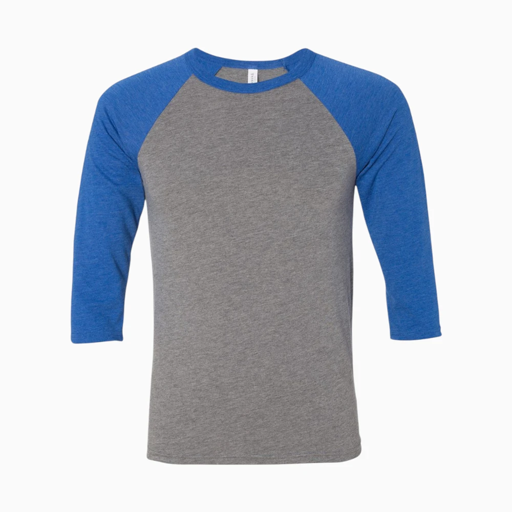 Baseball raglan tee with contrast sleeves