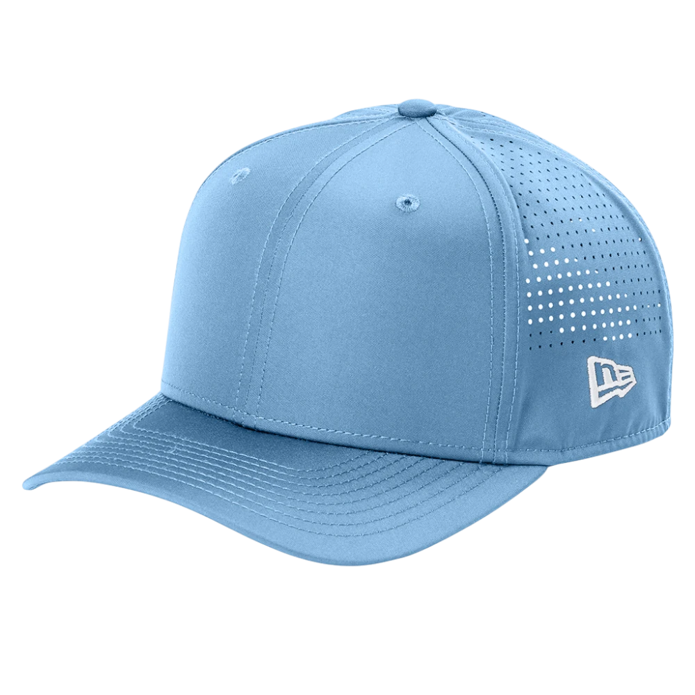 Sky blue New Era NE501 9SEVENTY performance snapback cap with perforated panels