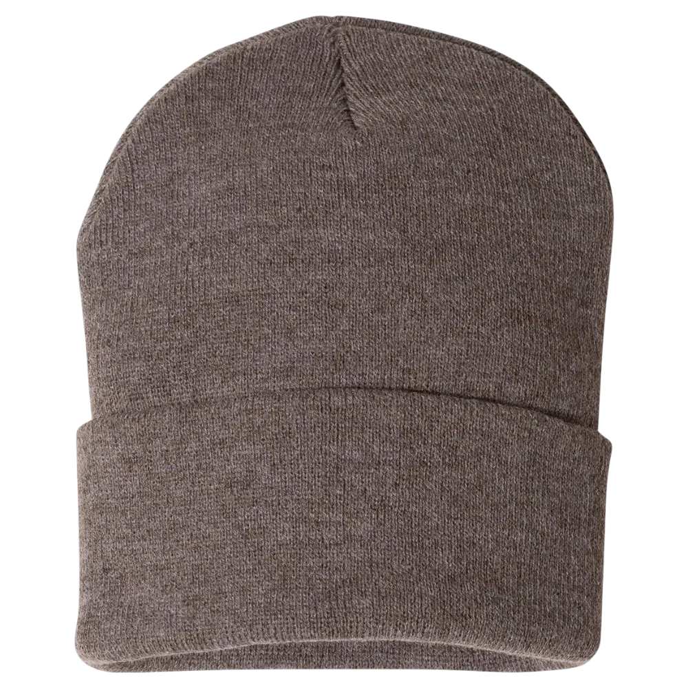 heather brown sportsman sp12 cuffed knit beanie