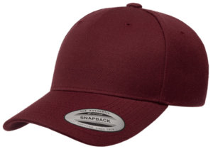 5789_MAROON_LEFT-SLANT_STICKER Flexfit 5 Panel Premium Curved Visor