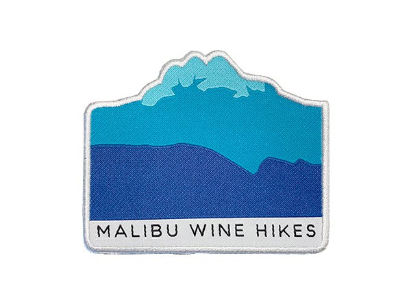 malibu wine hikes woven patches custom shape