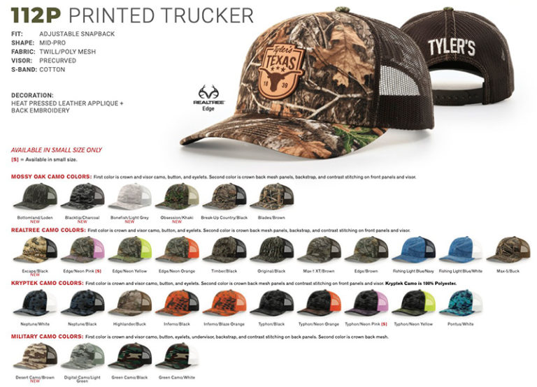 Custom Richardson Hats & Caps Consolidated Ink