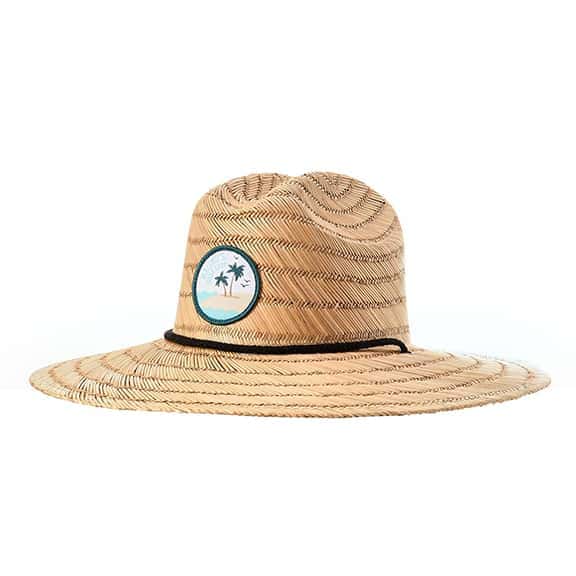 Custom Straw Hats Lifeguard Hat With Patches Consolidated Ink