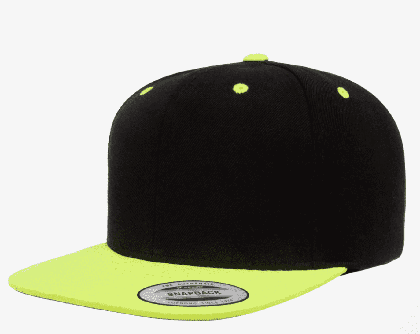 neon brim snapback
