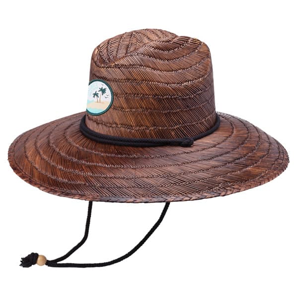 dark brown lifeguard hats with patch