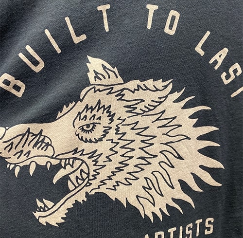 discharge screen print