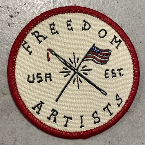 freedom artists custom patch detail
